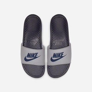 Papuci Nike Benassi Barbati Gri Bleumarin | FNPZ-94712